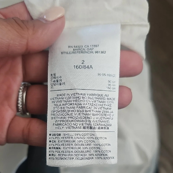 GAP Navy and Cream Striped Kids Dress - Picture 4 of 5